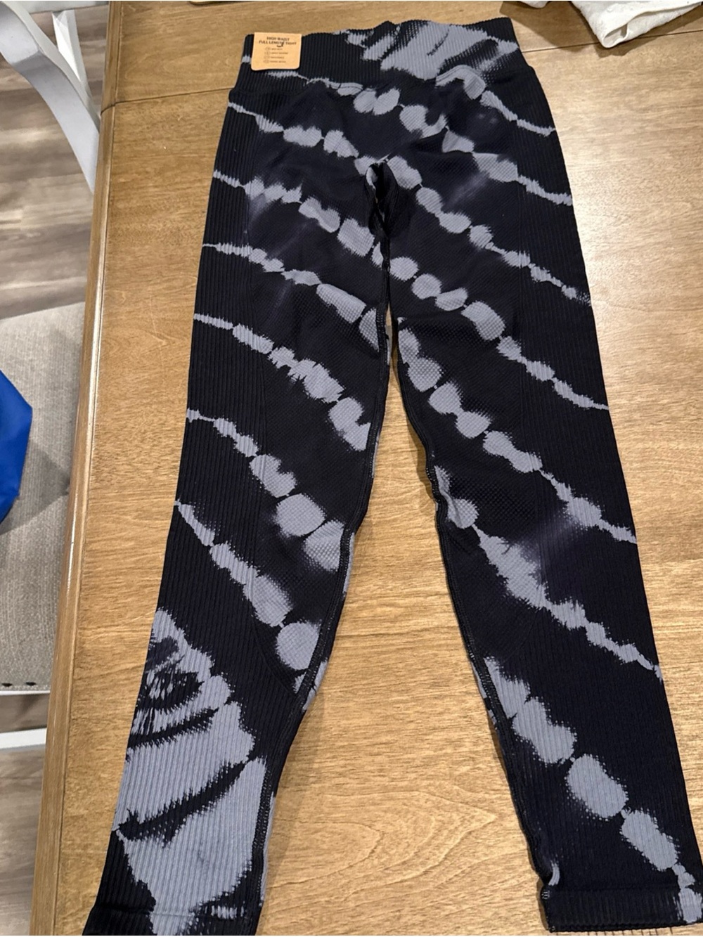 NWT Victoria’s Secret Black Tie Dye High Waist Leggings Xs